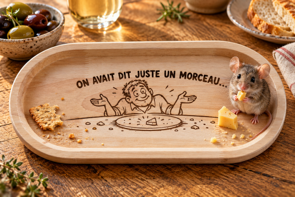 on avait dit Plateau apéro personnalisé « On avait dit juste un morceau… »